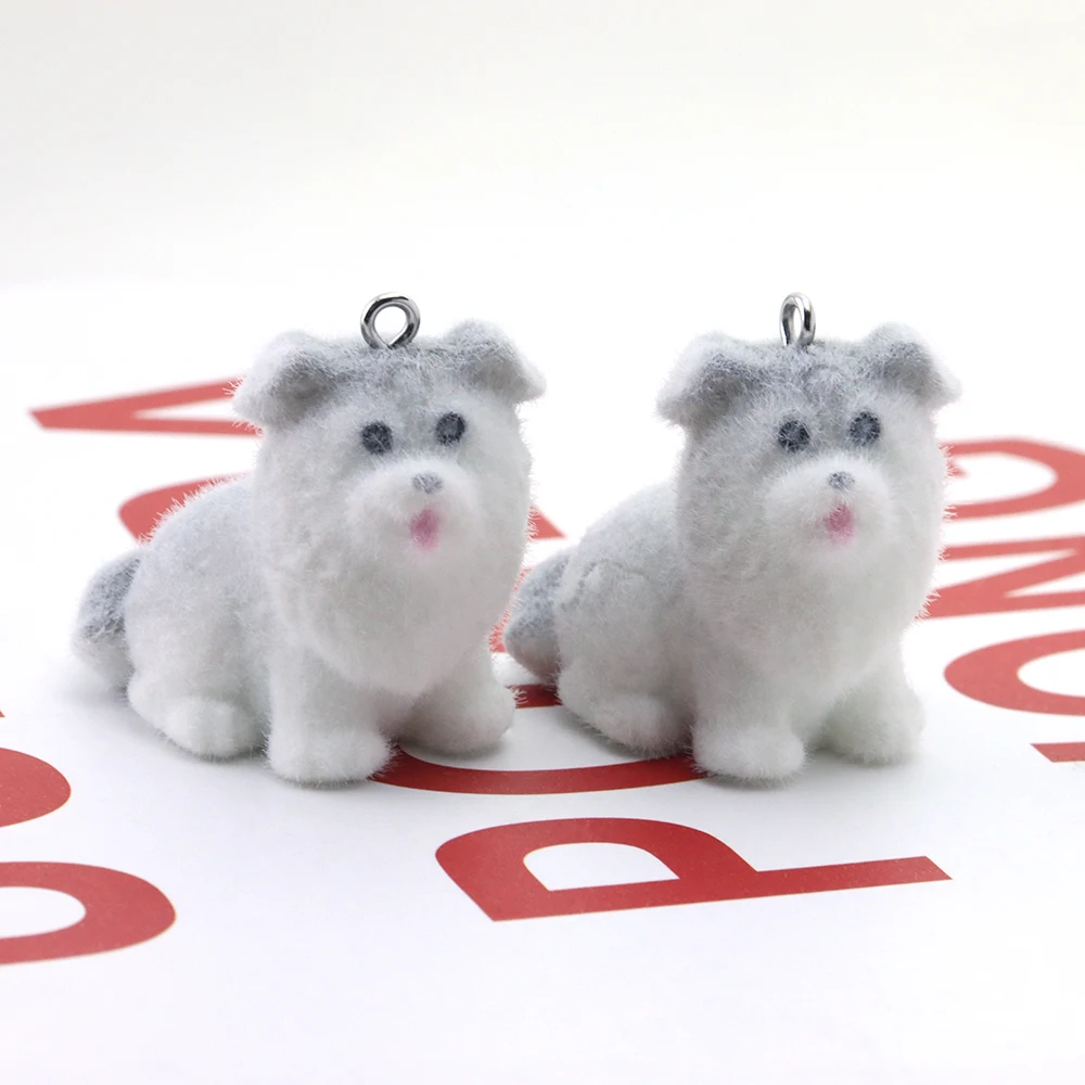 20Pcs 3D Flocking Resin Puppy Charms Animal Plush Dolls Dog Pendant for Necklace Earrings Keychain Making DIY Jewelry Accessorie
20Pcs 3D Flocking Resin Puppy Charms Animal Plush Dolls Dog Pendant for Necklace Earrings Keychain Making DIY Jewelry Accessorie