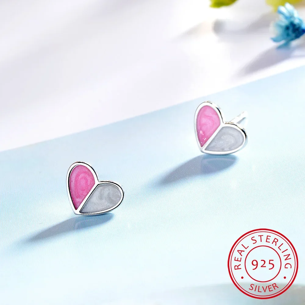 925 Sterling Silver Earring Ice Cream Heart Stud Earrings For Women Girl Best Friend Gift brincos
925 Sterling Silver Earring Ice Cream Heart Stud Earrings For Women Girl Best Friend Gift brincos