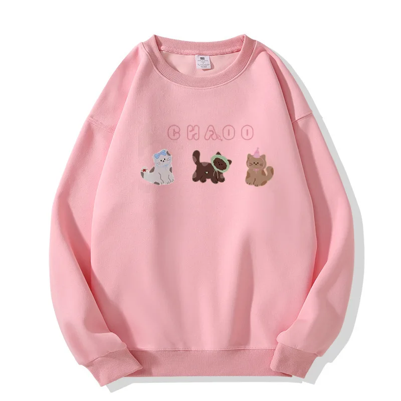 Розовая толстовка с капюшоном и принтом кошки, осенне-зимняя коллекция 2026, новая модная корейская версия, свободный крой, милый велюровый топ с длинными рукавами
Розовая толстовка с капюшоном и принтом кошки, осенне-зимняя коллекция 2026, новая модная корейская версия, свободный крой, милый велюровый топ с длинными рукавами