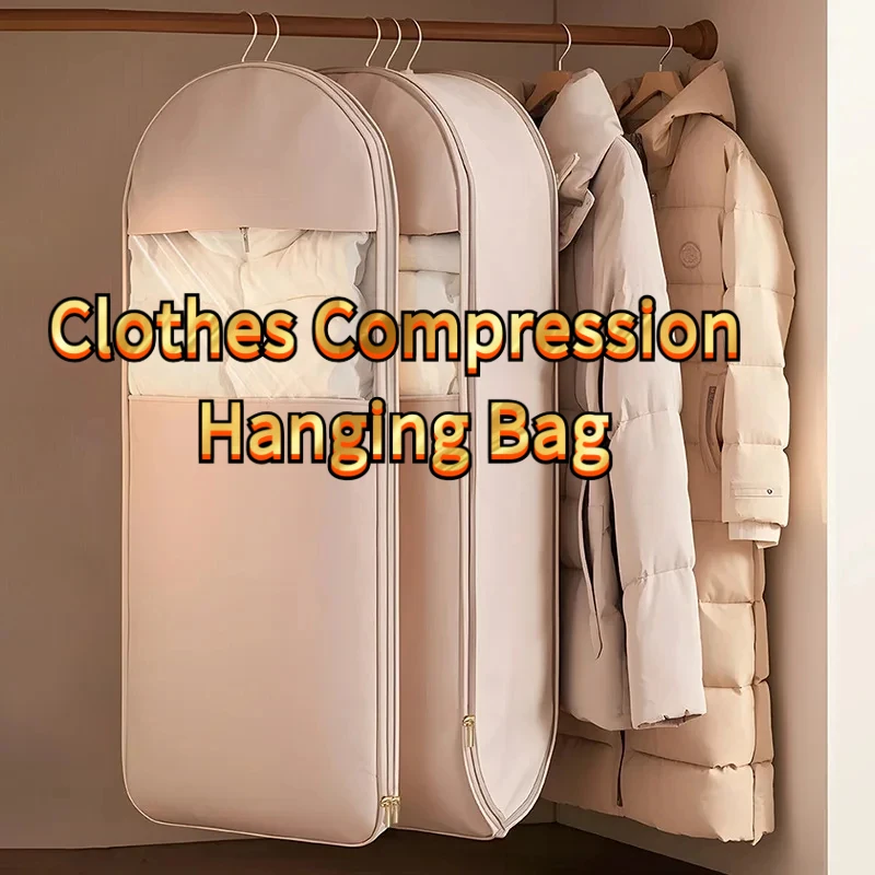 3Pcs Down Jacket Compressed Dust Cover Clothes Compression Hanging Bag Visible Household Wardrobe Storage Organizer Bag
3Pcs Down Jacket Compressed Dust Cover Clothes Compression Hanging Bag Visible Household Wardrobe Storage Organizer Bag