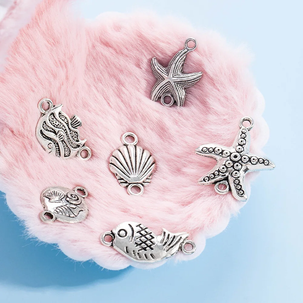 DIY alloy jewelry accessories, bracelets, necklaces, double pendants, Marine life jewelry pendants, octopus and starfish pendant
DIY alloy jewelry accessories, bracelets, necklaces, double pendants, Marine life jewelry pendants, octopus and starfish pendant