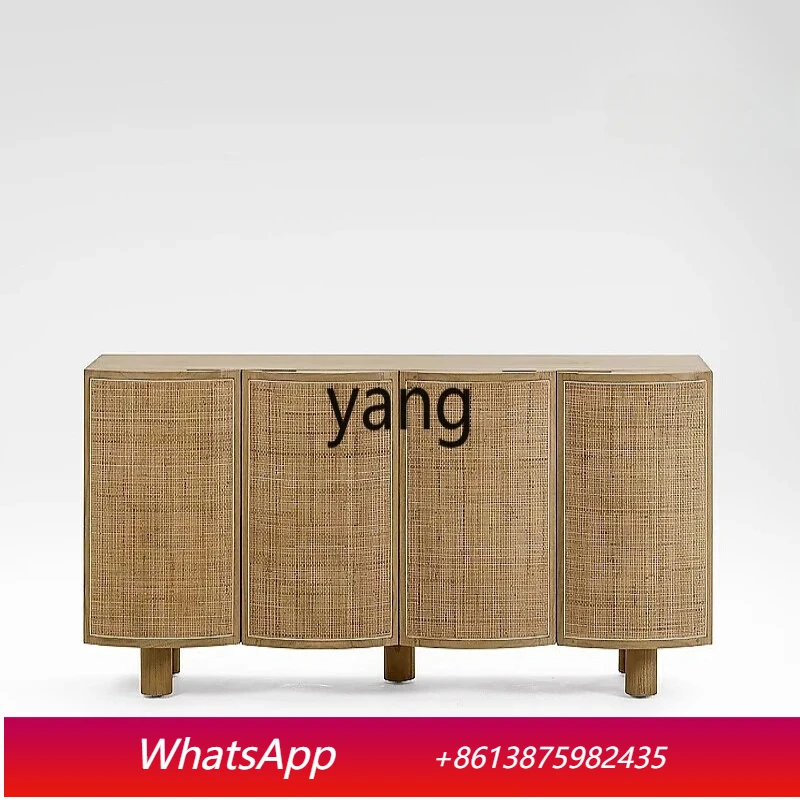 LH wabi sandy wind rattan solid wood dining side cabinet modern simple living room locker
LH wabi sandy wind rattan solid wood dining side cabinet modern simple living room locker