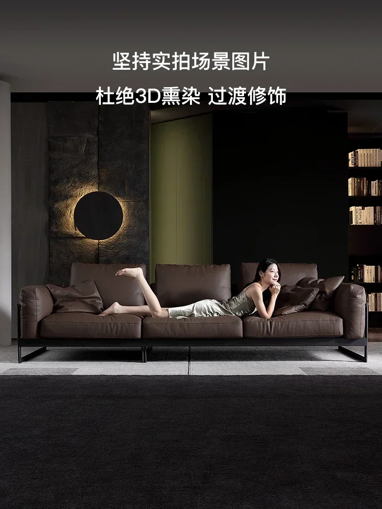 Sofa Full Leather Steel Framed Sofa Minimalist
Sofa Full Leather Steel Framed Sofa Minimalist