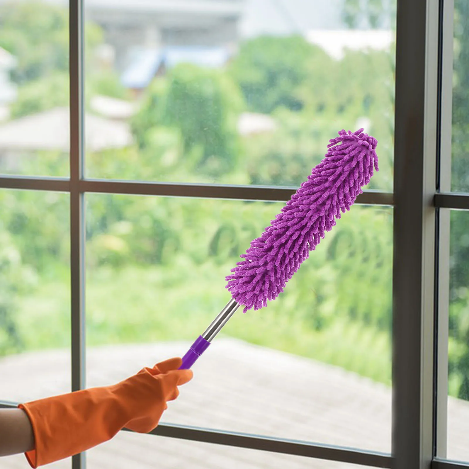 Chenille Extendable Hand Duster Telescopic Rod Practical Cleaning Tool Multipurpose Dust Cleaner for Home Furniture 
Chenille Extendable Hand Duster Telescopic Rod Practical Cleaning Tool Multipurpose Dust Cleaner for Home Furniture