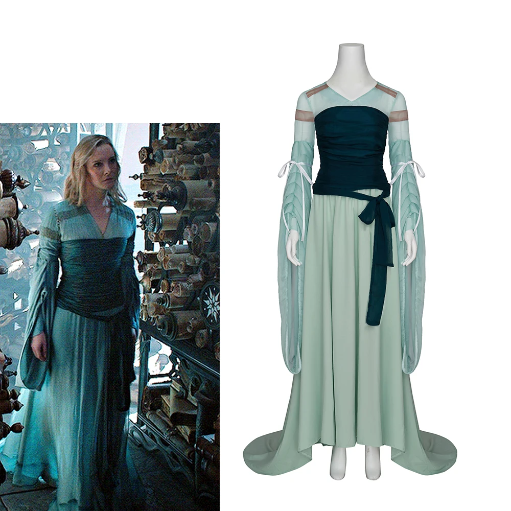 Lord Galadriel Cosplay Ring Costume Woman's Queen Dress Halloween Stage Party Dress
Lord Galadriel Cosplay Ring Costume Woman's Queen Dress Halloween Stage Party Dress