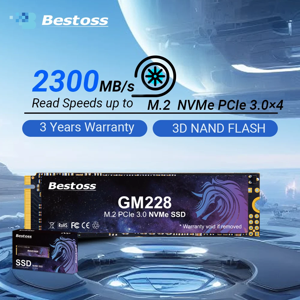 Bestoss M.2 SSD NVMe PCIe 3.0x4 128 ГБ 256 ГБ 512 ГБ 1 ТБ 2 ТБ Твердотельный накопитель 2280 Внутренний жесткий диск для настольного ноутбука
Bestoss M.2 SSD NVMe PCIe 3.0x4 128 ГБ 256 ГБ 512 ГБ 1 ТБ 2 ТБ Твердотельный накопитель 2280 Внутренний жесткий диск для настольного ноутбука