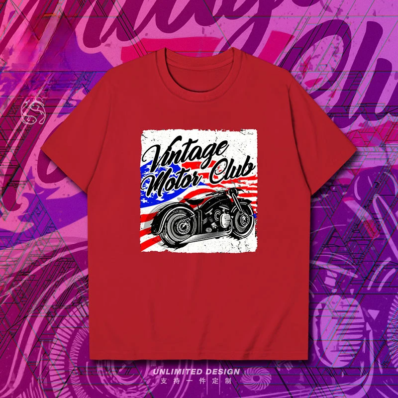 American Vintage Motor Club Poster Printed Graphic T-shirt Men's and Women's Short Sleeve Breathable Motorcycle T-shirt Moto GP
American Vintage Motor Club Poster Printed Graphic T-shirt Men's and Women's Short Sleeve Breathable Motorcycle T-shirt Moto GP
