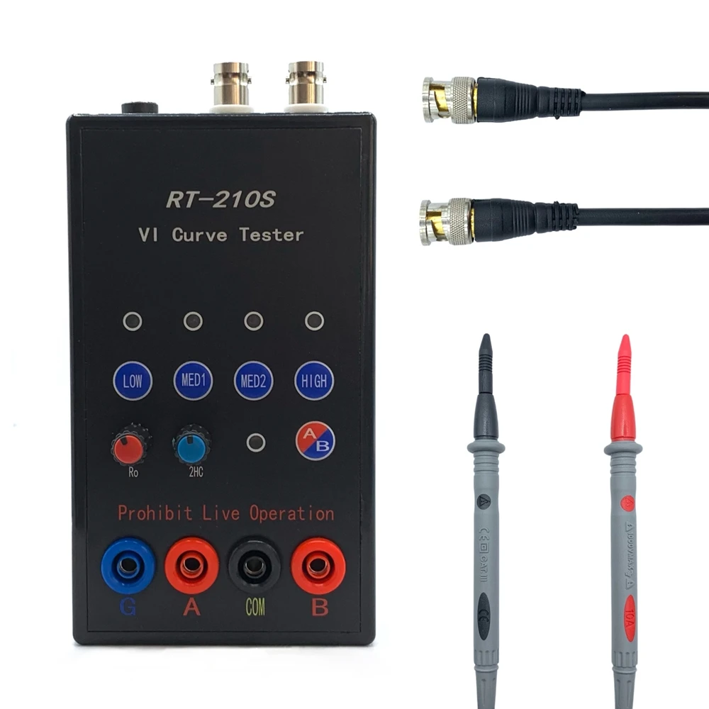 VI Curve Tester Dual-Channel Input Handheld Circuit Board Online ASA Detect Meter 4 Adjustable Frequencies Internal Resistor