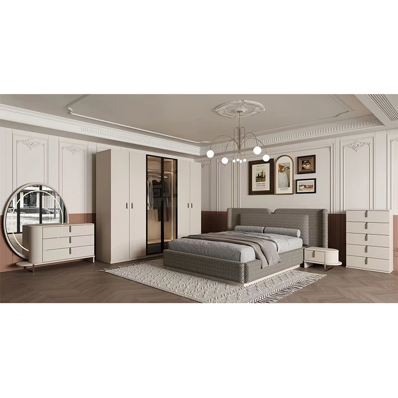 &High Quality Storage Cozy Minimalist Wooden King Size Classic Master Bedroom Complete Furniture Luxury Modern Set
&High Quality Storage Cozy Minimalist Wooden King Size Classic Master Bedroom Complete Furniture Luxury Modern Set