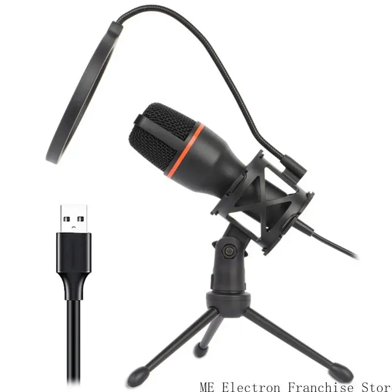 1 Set Condenser Microphone USB Gaming Mic Build-in LED Lighting for PC Laptop Gaming Singing and Recording
1 Set Condenser Microphone USB Gaming Mic Build-in LED Lighting for PC Laptop Gaming Singing and Recording