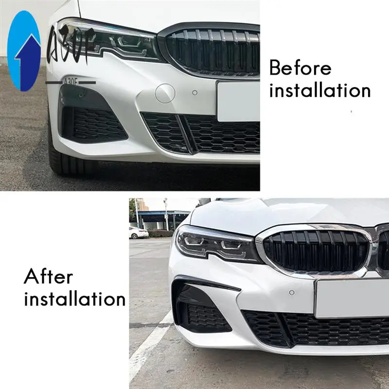 A30F-Car Front Bumper Splitter Spoiler Trim Fog Light Canard For BMW 3 Series G20 M Sport 320I 325I 2019-2022
A30F-Car Front Bumper Splitter Spoiler Trim Fog Light Canard For BMW 3 Series G20 M Sport 320I 325I 2019-2022