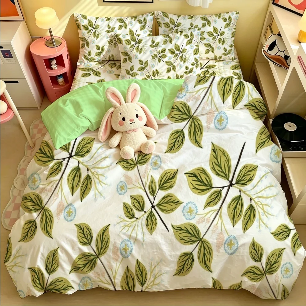 New Design Tropical Leaves Printed Duvet Cover Bedding Sets with Pillow Case Luxury Polyester Bedspread Queen/King Size Gift
New Design Tropical Leaves Printed Duvet Cover Bedding Sets with Pillow Case Luxury Polyester Bedspread Queen/King Size Gift