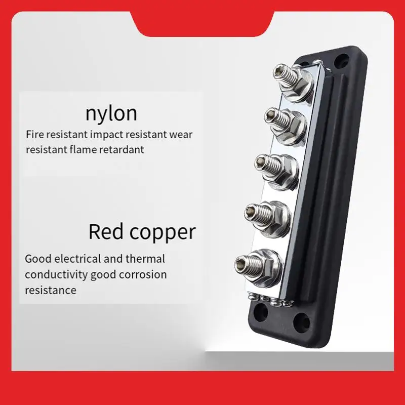 Блок распределения питания M10 Электрическая клеммная колодка 600 А 24 В Босс-бар 600 А Электрический черный 
Блок распределения питания M10 Электрическая клеммная колодка 600 А 24 В Босс-бар 600 А Электрический черный