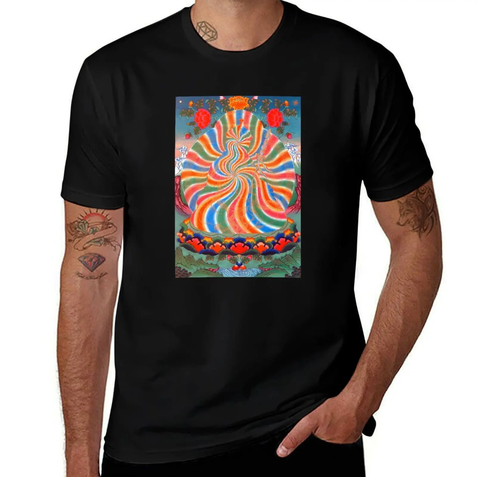 Buddhist Rainbow Body Thangka Painting Guru Rinpoche T-Shirt Essential Solid Color T-Shirt
Buddhist Rainbow Body Thangka Painting Guru Rinpoche T-Shirt Essential Solid Color T-Shirt