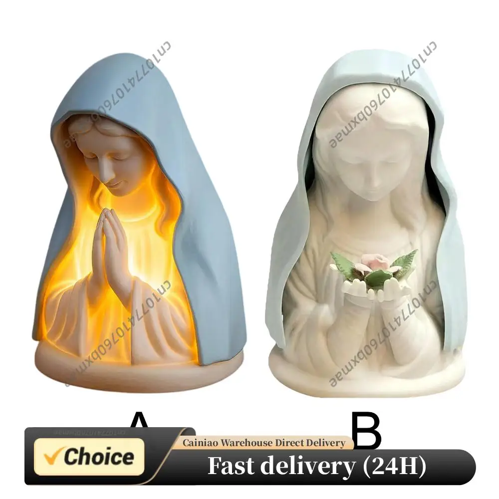 Virgin Mary Prayer Night Light Handcrafted Virgin Mary Catholic Decor Table Lamp Home Decoration Desk Accessories for Reading
Virgin Mary Prayer Night Light Handcrafted Virgin Mary Catholic Decor Table Lamp Home Decoration Desk Accessories for Reading