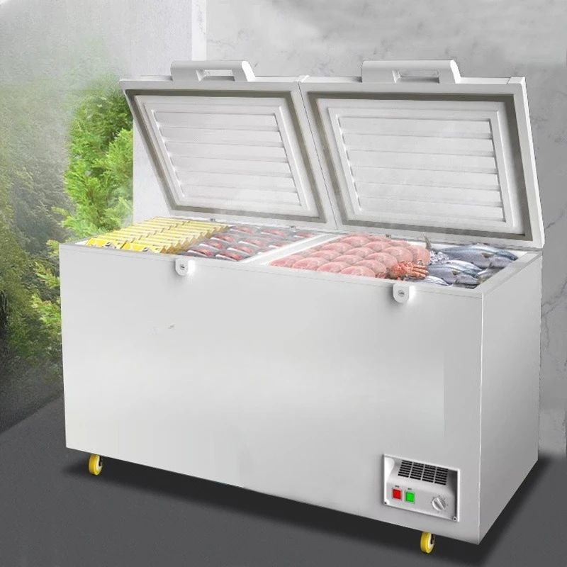 Commercial large-capacity fresh-keeping and frozen, dual-purpose horizontal refrigerator refrigerated display cabinet
Commercial large-capacity fresh-keeping and frozen, dual-purpose horizontal refrigerator refrigerated display cabinet