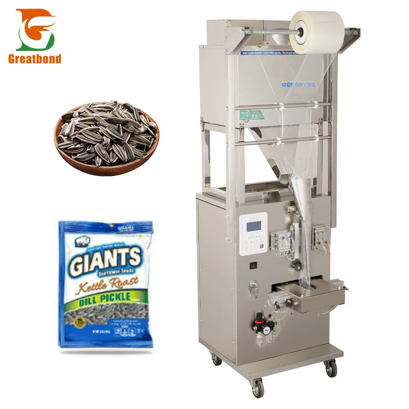 Large Bag Automatic Weighing Hardware Herbs Rice Snack Plastic Granule Vertical Pneumatic Back Three Side Seal Packaging Machine
Large Bag Automatic Weighing Hardware Herbs Rice Snack Plastic Granule Vertical Pneumatic Back Three Side Seal Packaging Machine