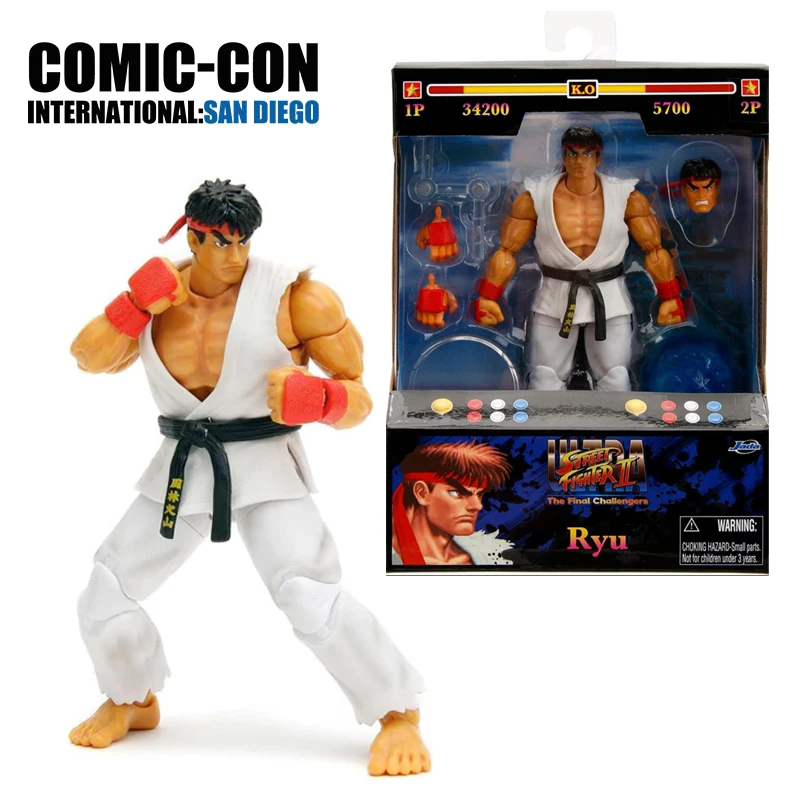 Jada Toys Street Fighter II 6" Ryu Action Figure Street Fighter 2: The Final Challengers Action Figure Model Doll
Jada Toys Street Fighter II 6" Ryu Action Figure Street Fighter 2: The Final Challengers Action Figure Model Doll