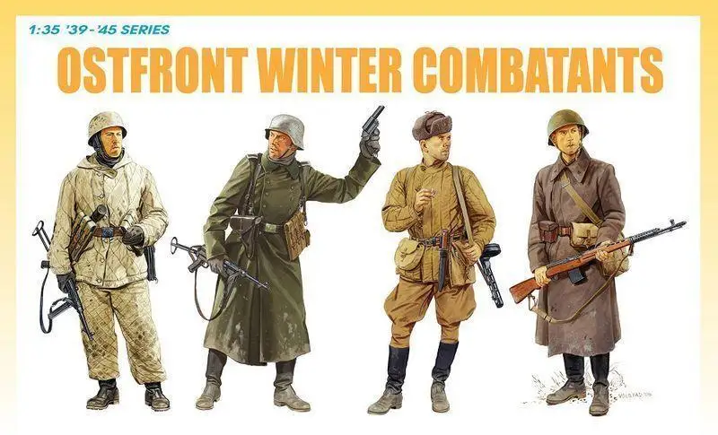 Набор зимних боевых моделей DRAGON 6652 1/35 с немецким и русским фронтом 1942-43
Набор зимних боевых моделей DRAGON 6652 1/35 с немецким и русским фронтом 1942-43