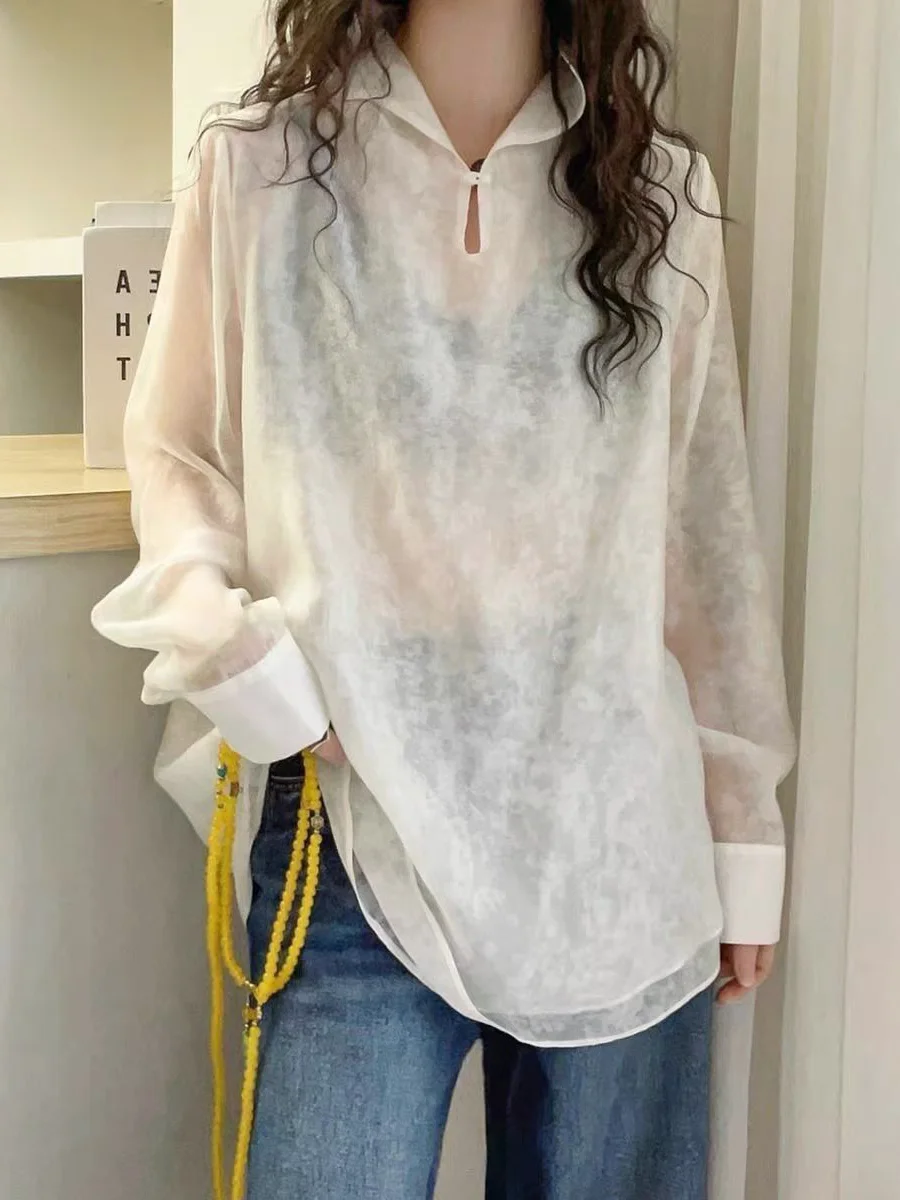 White Chinese Style New National Trend Shirt Women's Spring New Lightweight Luxury Casual Retro Fashionable Long Sleeve Top
White Chinese Style New National Trend Shirt Women's Spring New Lightweight Luxury Casual Retro Fashionable Long Sleeve Top