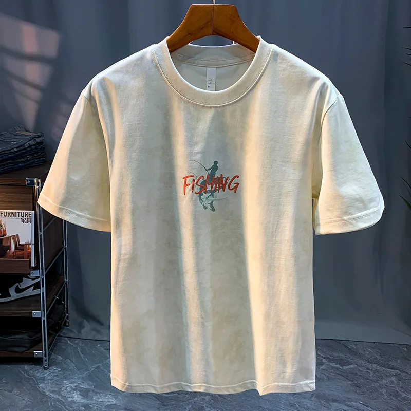 2024 new short-sleepred MEN'S T-shirt drop-shoulder round neck loose fashion brand casual stretch breathable design T-shirt
2024 new short-sleepred MEN'S T-shirt drop-shoulder round neck loose fashion brand casual stretch breathable design T-shirt