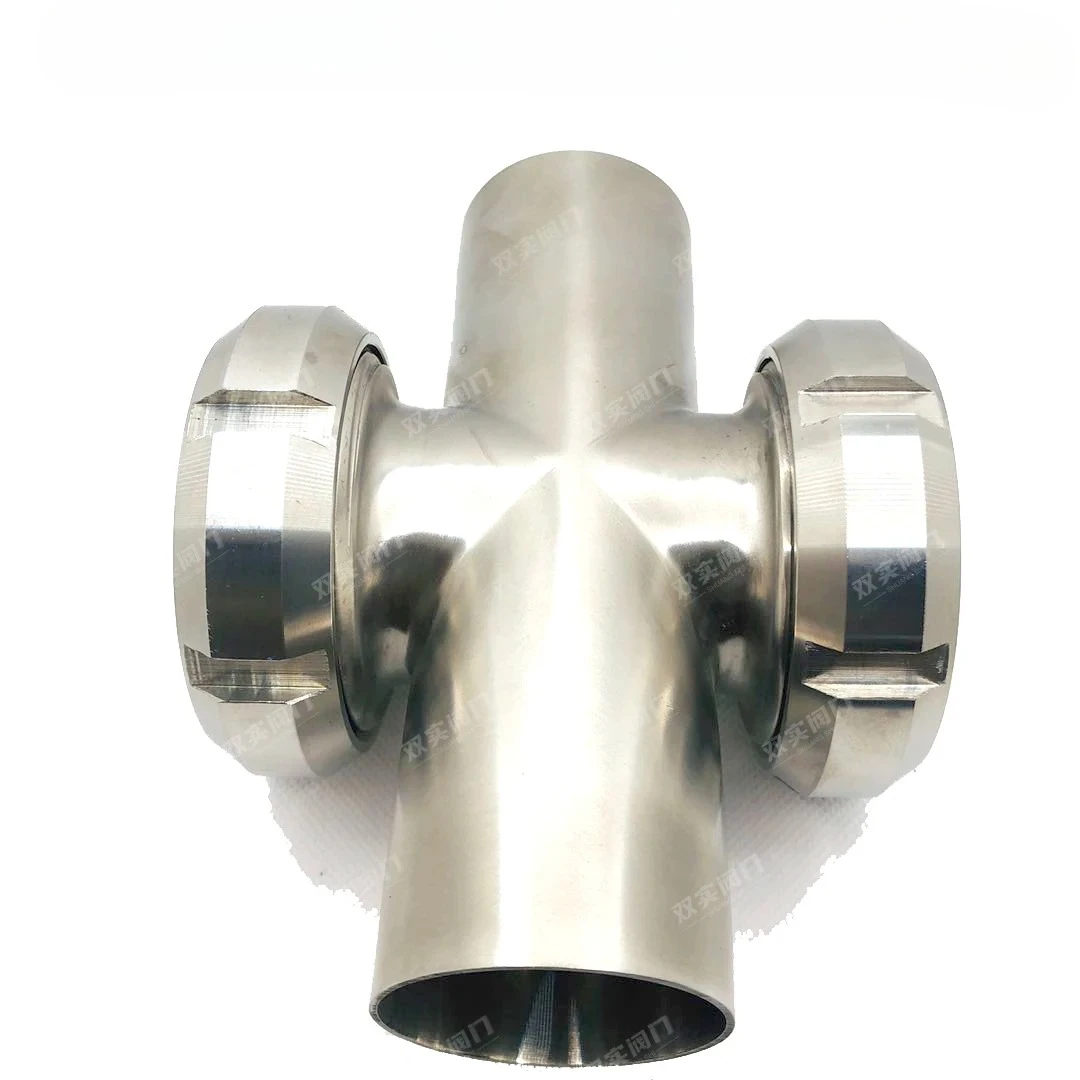 Sanitary four-way quick installation welding sight glass through pipeline equipment visual glass window spherical
Sanitary four-way quick installation welding sight glass through pipeline equipment visual glass window spherical