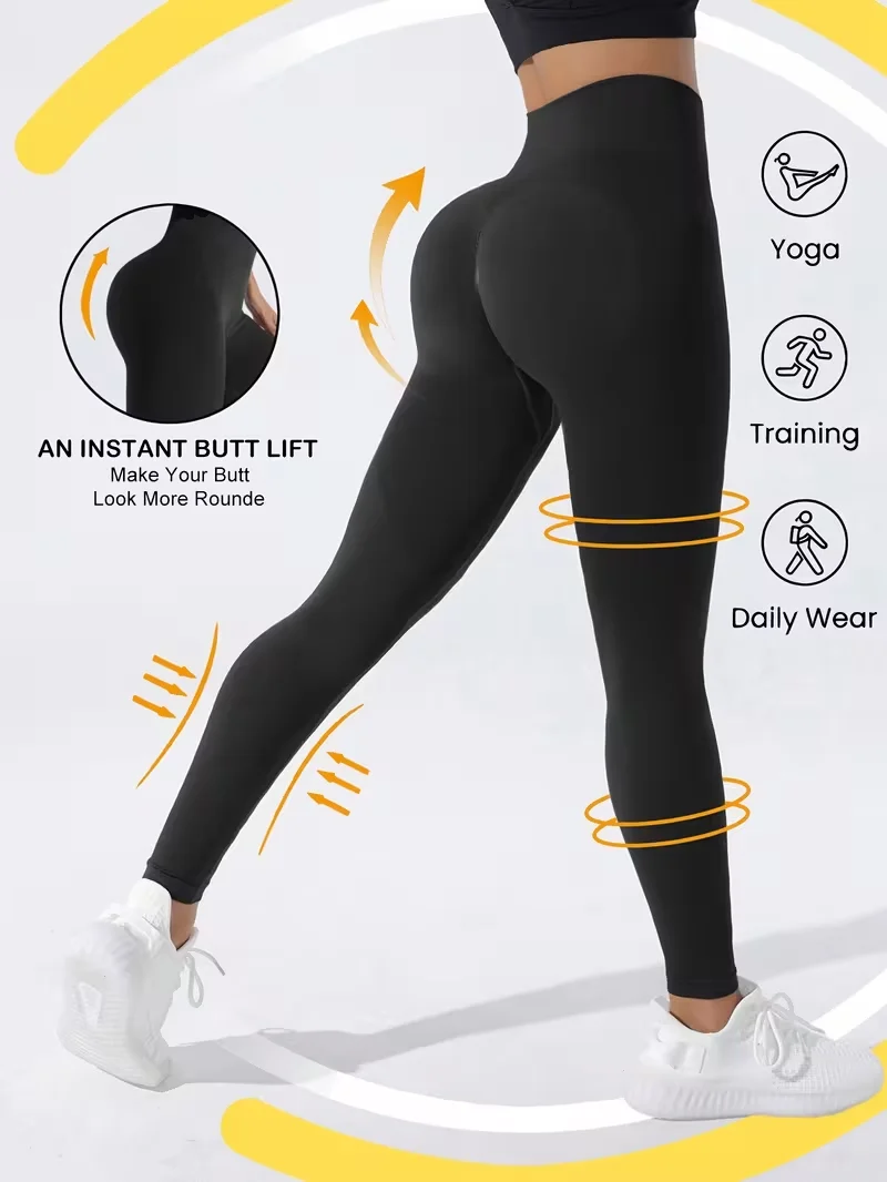 Женские однотонные леггинсы для отдыха, с высокой талией, подтягивающие живот и бедра, подходят для занятий в спортзале, йогой, пилатесом и повседневной работы.
Женские однотонные леггинсы для отдыха, с высокой талией, подтягивающие живот и бедра, подходят для занятий в спортзале, йогой, пилатесом и повседневной работы.