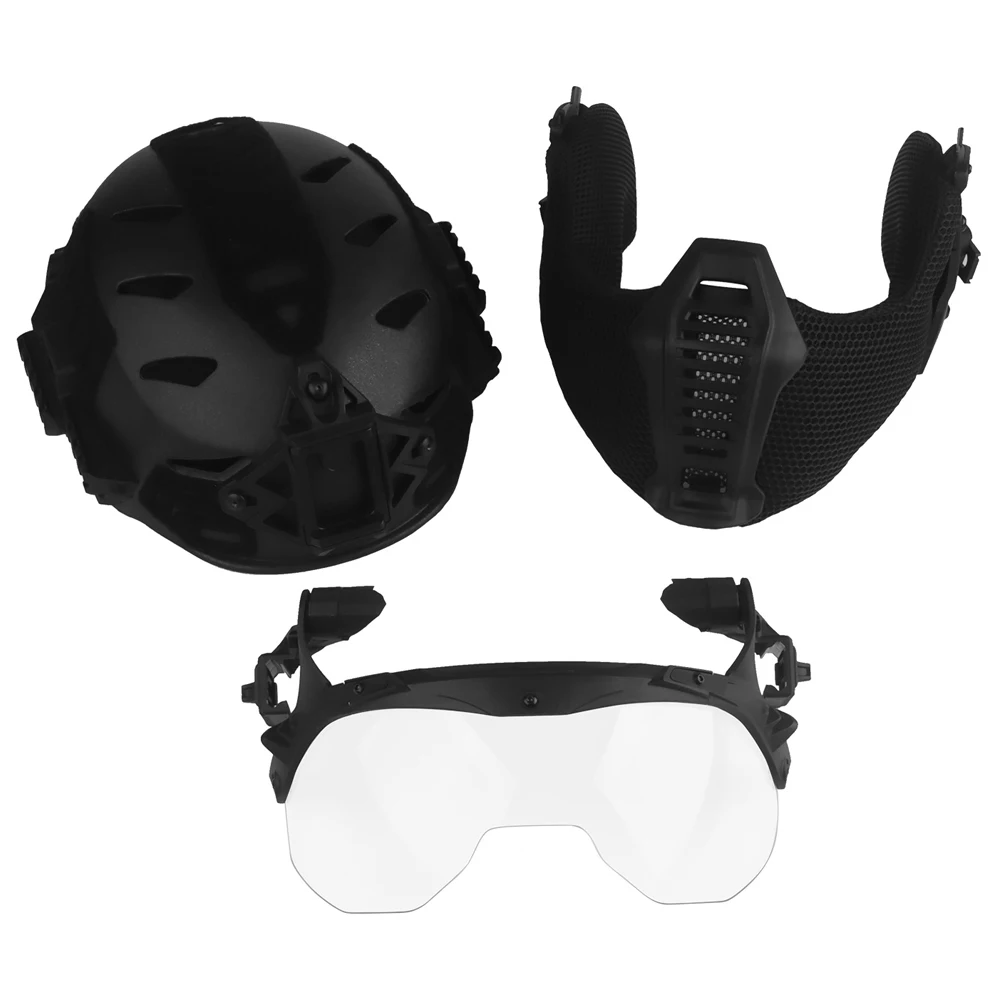 Wendy 3.0 Full Protection Tactical Helmet Hunting Training Head Protector Gear CS Game Paintball Shooting Helmet Set
Wendy 3.0 Full Protection Tactical Helmet Hunting Training Head Protector Gear CS Game Paintball Shooting Helmet Set