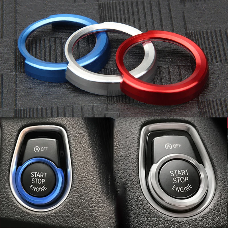 New Silver Car One-button Start Stop Switch Rings Button Stickers Ring Trim Cover For BMW 1 2 3 4 Series X1 Interior Accessories
New Silver Car One-button Start Stop Switch Rings Button Stickers Ring Trim Cover For BMW 1 2 3 4 Series X1 Interior Accessories