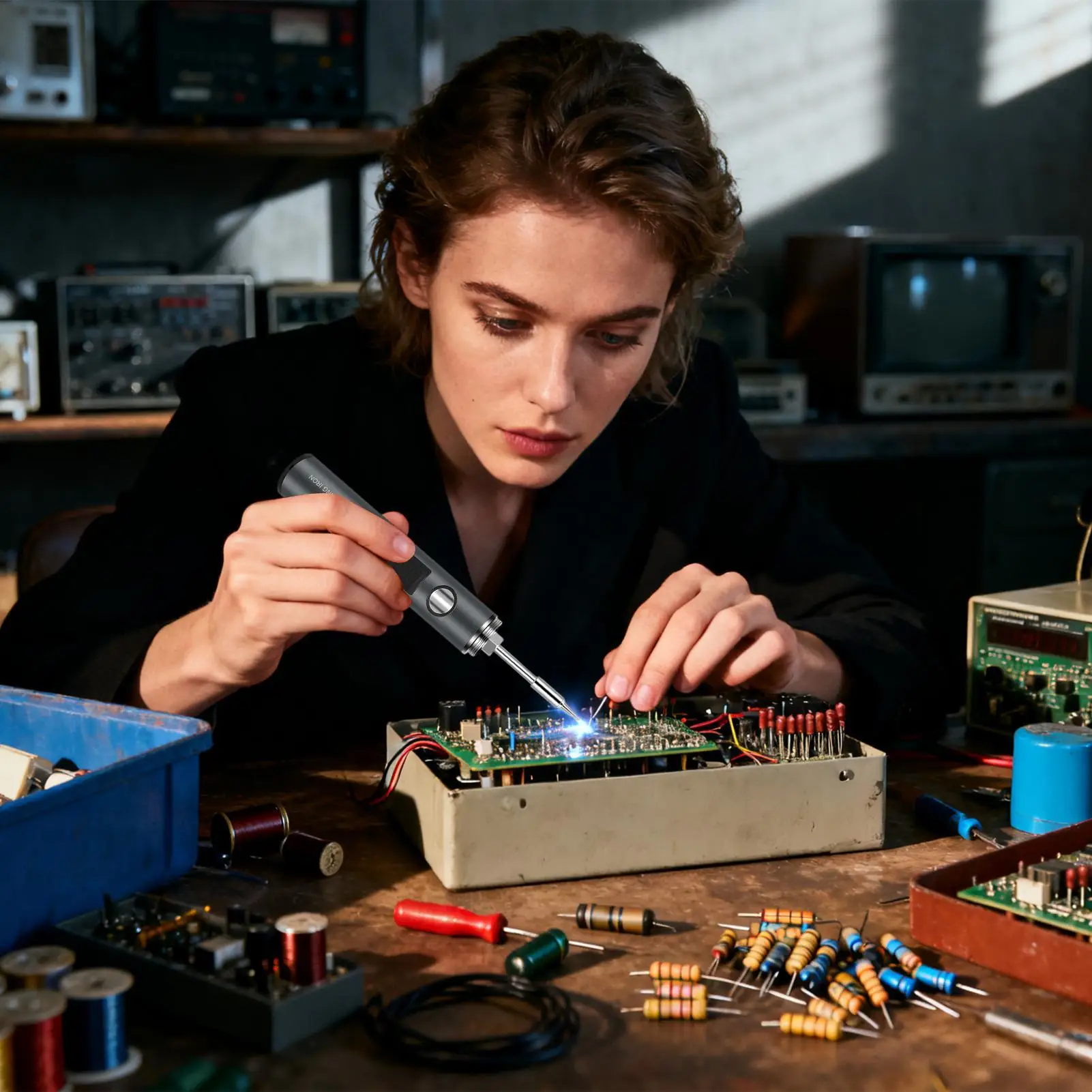 Cordless Soldering Iron Fast Heating Digital Display Repair Tool Soldering Pen For Electronic Component Home DIY Projects
Cordless Soldering Iron Fast Heating Digital Display Repair Tool Soldering Pen For Electronic Component Home DIY Projects