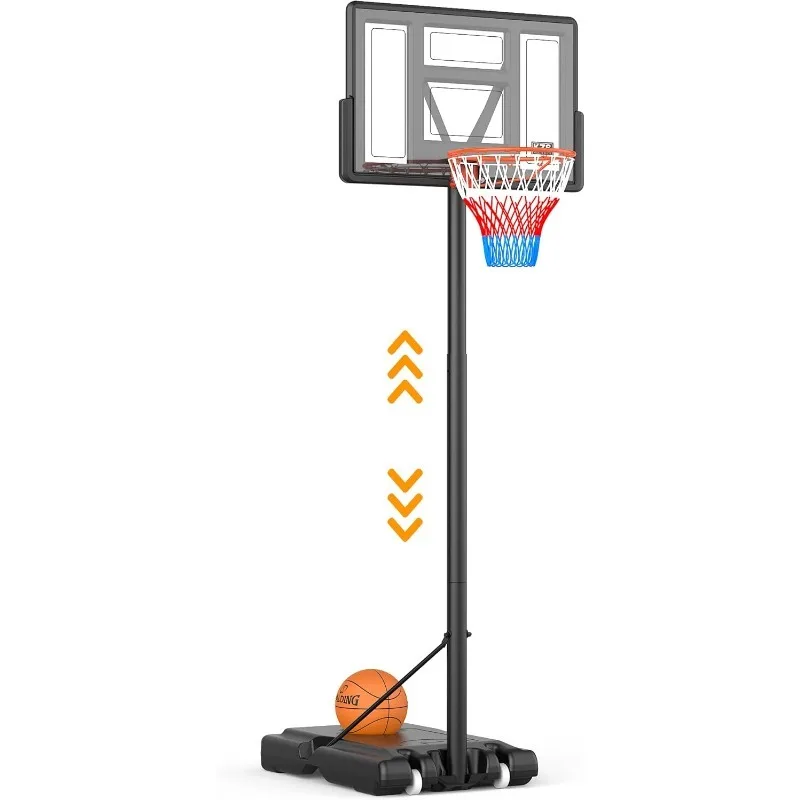 Basketball Hoop Indoor Outdoor 4.3ft to 10ft Three Adjustable Height for All Ages Portable Basketball Goal for Youth Adult 44" L
Basketball Hoop Indoor Outdoor 4.3ft to 10ft Three Adjustable Height for All Ages Portable Basketball Goal for Youth Adult 44" L