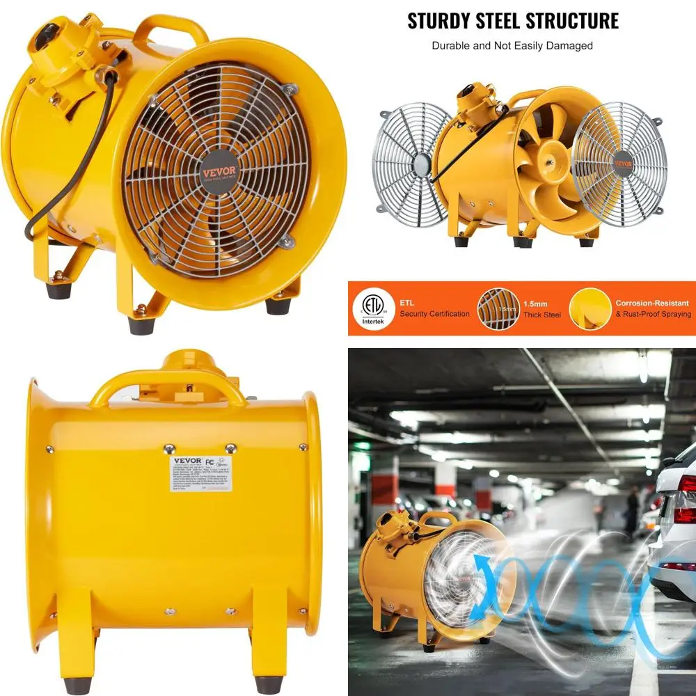 10 Inch 350W Industrial Portable Ventilator Blower/Exhaust Fan with 9.8ft Power Cord
10 Inch 350W Industrial Portable Ventilator Blower/Exhaust Fan with 9.8ft Power Cord