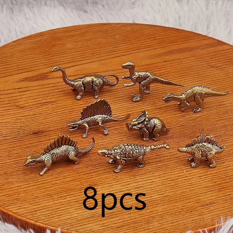 Miniature Antique Jurassic Brass Dinosaur Ornaments Figurines Bronze Dinosaur Statues Copper Mini Desktop Crafts Home Decor Gift
Miniature Antique Jurassic Brass Dinosaur Ornaments Figurines Bronze Dinosaur Statues Copper Mini Desktop Crafts Home Decor Gift