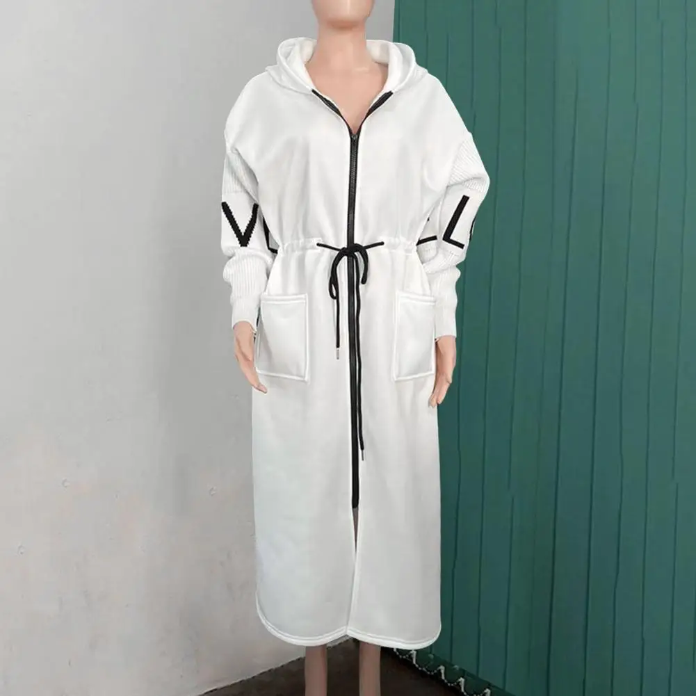 Solid Color Long Coat Long Coat with Pockets Stylish Women's Winter Coat with Hood Patchwork Knitted Sleeves Drawstring for Cold
Solid Color Long Coat Long Coat with Pockets Stylish Women's Winter Coat with Hood Patchwork Knitted Sleeves Drawstring for Cold