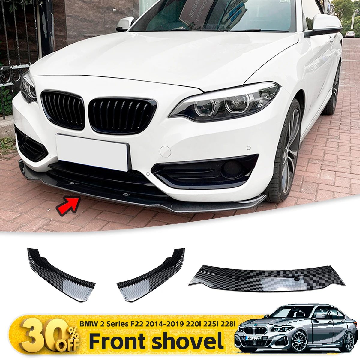 For BMW 2 Series F22 2014-2019 Front Lip Spoiler 220i 225i 228i Custom Body Kit & Modification car Accessories
For BMW 2 Series F22 2014-2019 Front Lip Spoiler 220i 225i 228i Custom Body Kit & Modification car Accessories