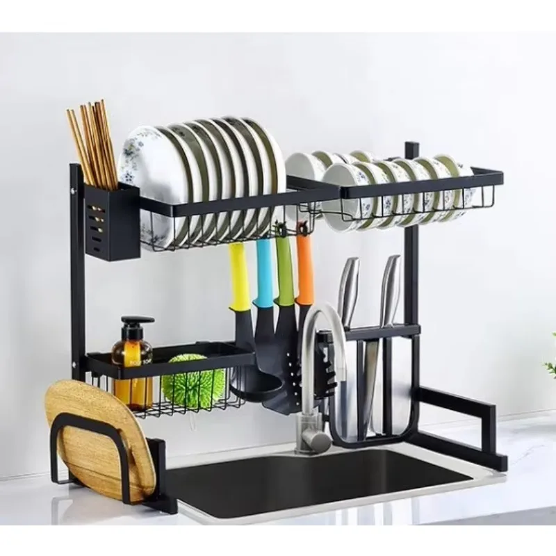 Foshan Factory Direct Sale Black Kitchen Accessories Rack Stainless Steel Kitchen Storage Baskets A-850
Foshan Factory Direct Sale Black Kitchen Accessories Rack Stainless Steel Kitchen Storage Baskets A-850