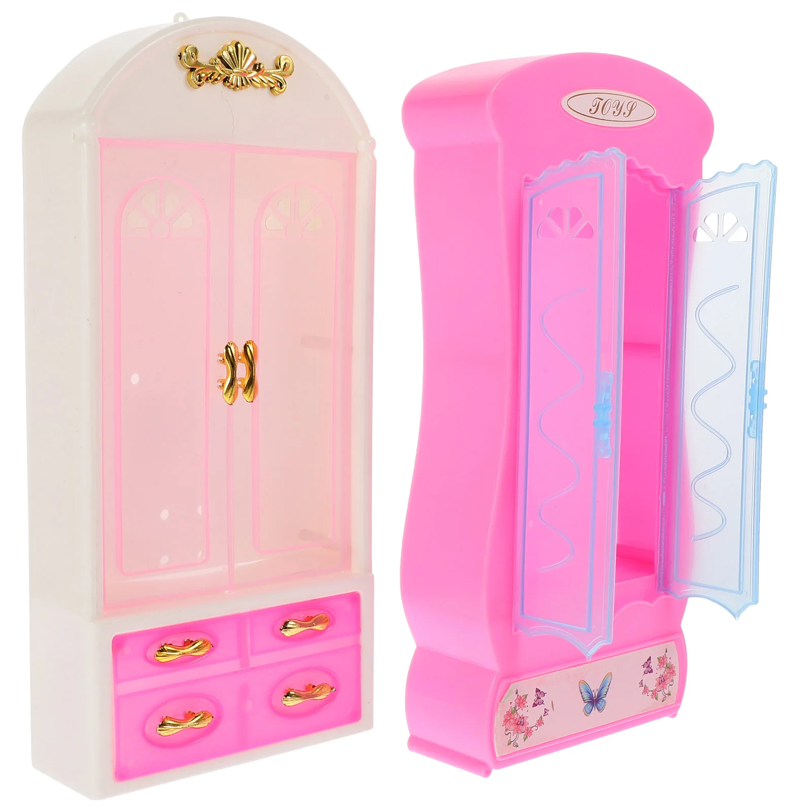 2 Pcs Mini Wardrobe Decor House Furniture Props Miniature Plastic Dollhouse Toy Storage
2 Pcs Mini Wardrobe Decor House Furniture Props Miniature Plastic Dollhouse Toy Storage