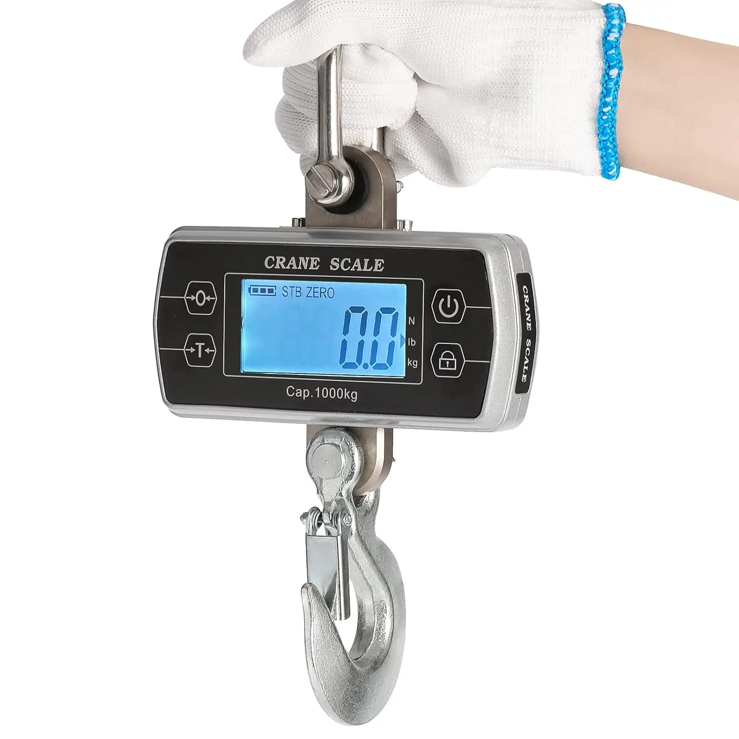 Digital Crane Scale 2200lb 1000kg Industrial Hanging Scale Heavy Duty for Farms Portable Hoist Scale kg lb N
Digital Crane Scale 2200lb 1000kg Industrial Hanging Scale Heavy Duty for Farms Portable Hoist Scale kg lb N