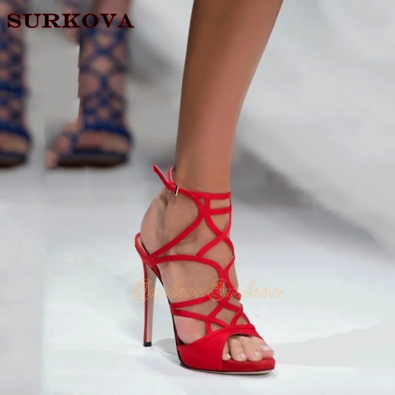 Sexy Red Hollow High Heels Open Toe Back Zipper Women'S Sandals 2024 Elegant Fashion Nightclub Summer Sandals Shoes Ladies 46
Sexy Red Hollow High Heels Open Toe Back Zipper Women'S Sandals 2024 Elegant Fashion Nightclub Summer Sandals Shoes Ladies 46