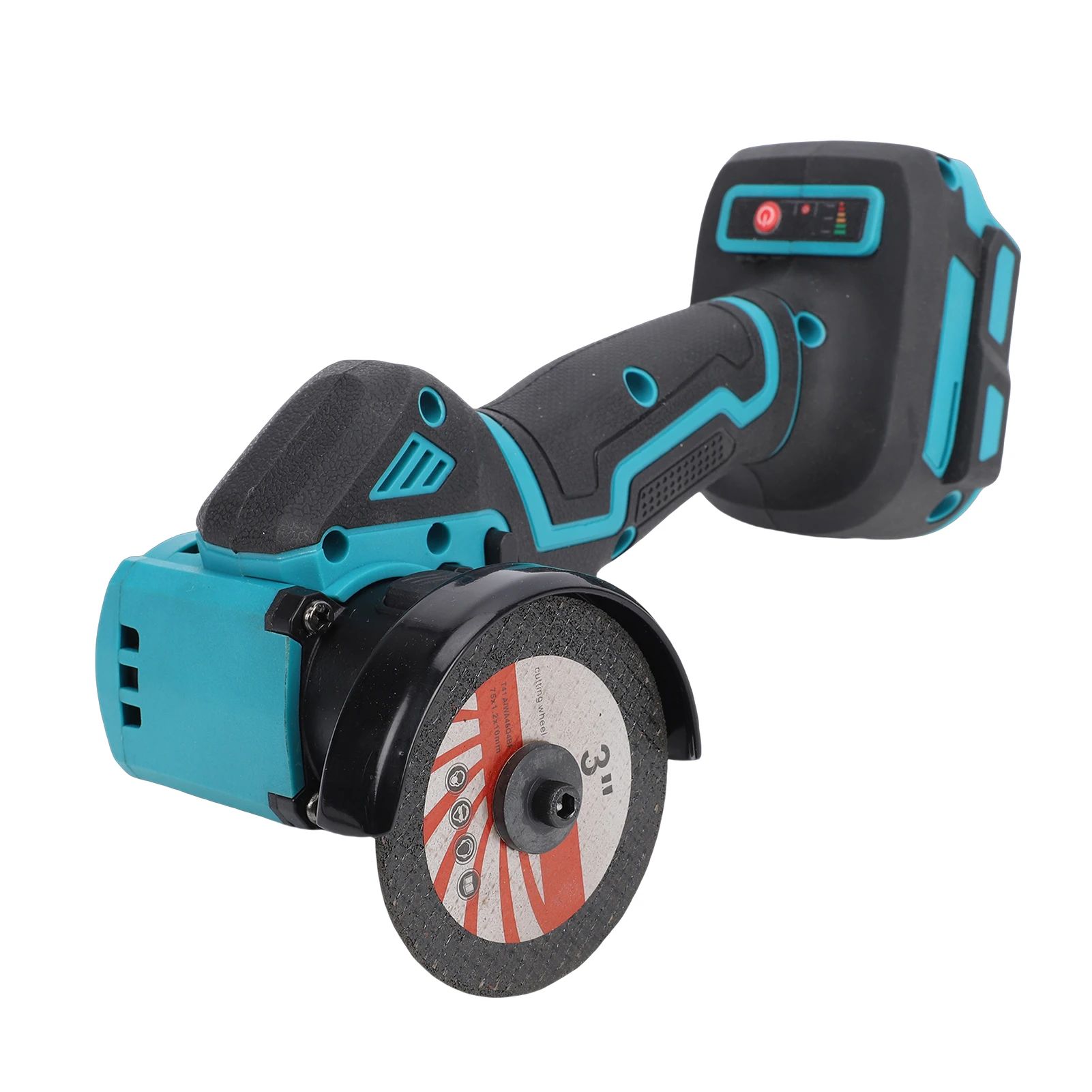 Cordless Angle Grinder Kit 12500RPM 2 Speed Electric Grinding Tool with 2 Saw Blades Battery Indicator for Wood Metal Plastic Ti
Cordless Angle Grinder Kit 12500RPM 2 Speed Electric Grinding Tool with 2 Saw Blades Battery Indicator for Wood Metal Plastic Ti