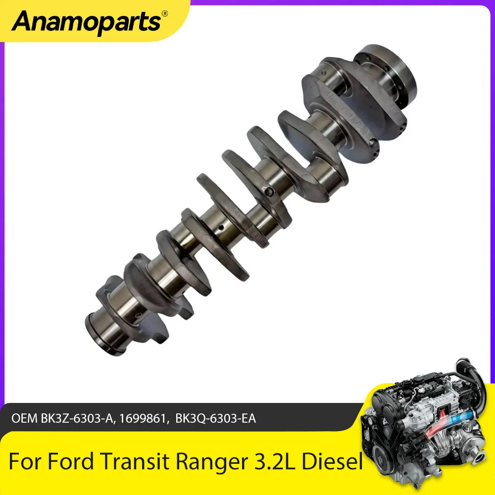 Engine Parts Crankshaft Fit 3.2L Diesel SAFA SAFB SA2S SA2W For Ford Transit Ranger 3.2 TDCI BK3Z6303A 1699861 BK3Q6303EA
Engine Parts Crankshaft Fit 3.2L Diesel SAFA SAFB SA2S SA2W For Ford Transit Ranger 3.2 TDCI BK3Z6303A 1699861 BK3Q6303EA