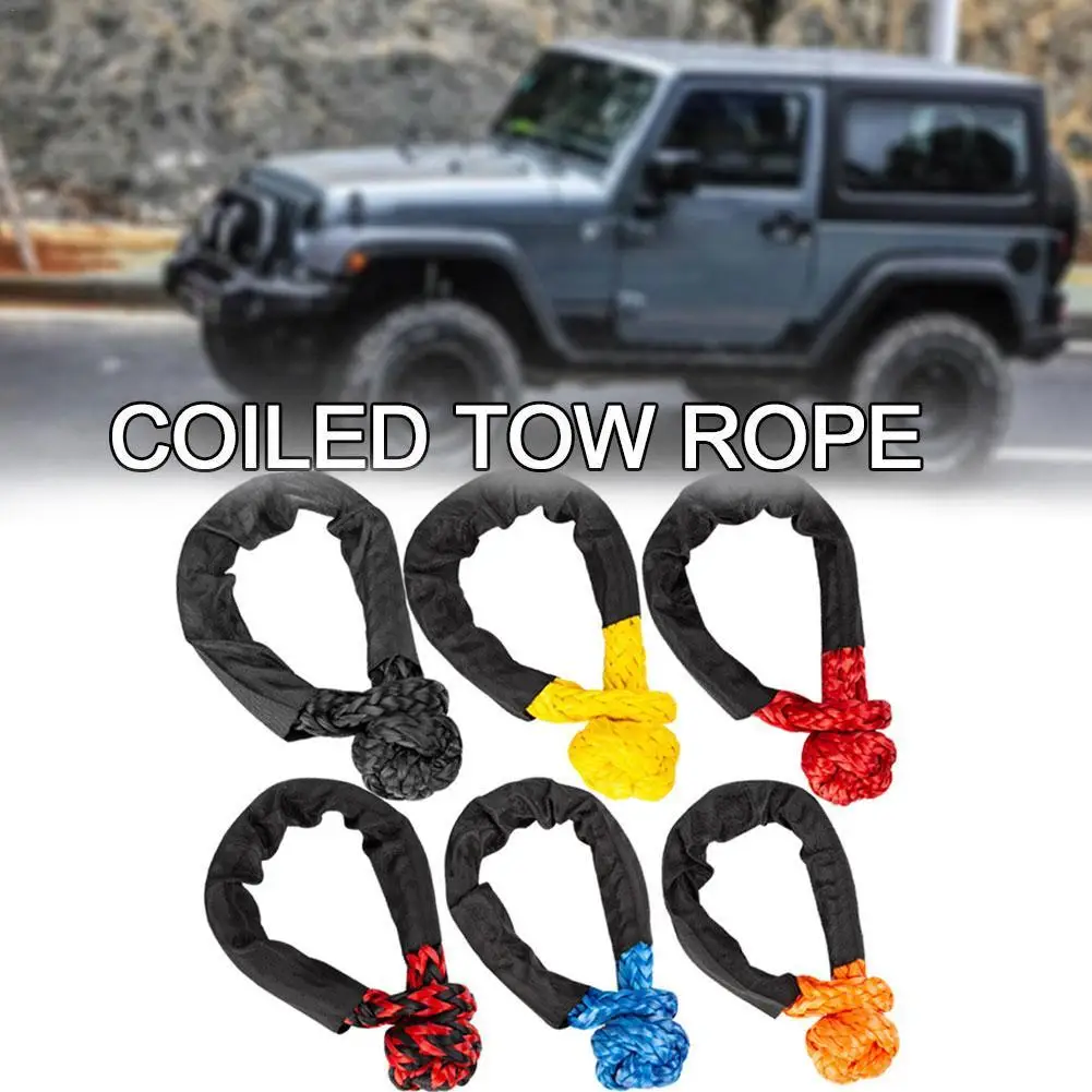 Synthetic Soft Shackle Rope 17 Tons Max Break High-Performance Tow Shackles With Protective Sleeve For Off-Road Towing UTV ATV
Synthetic Soft Shackle Rope 17 Tons Max Break High-Performance Tow Shackles With Protective Sleeve For Off-Road Towing UTV ATV