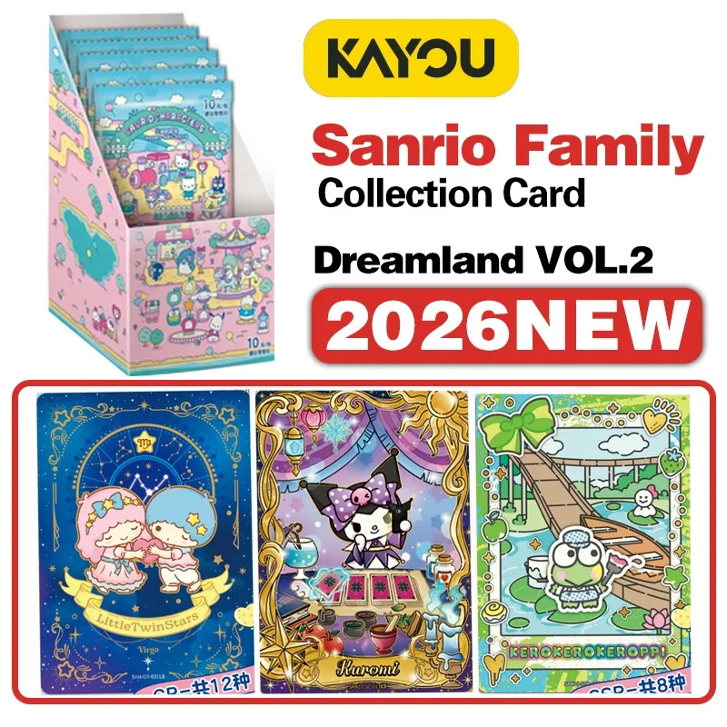 2026 New KAYOU Genuine Sanrio Card Dreamland Series Card Sanrio Family Anime Hello Kitty Kuromi Melody Collection Card Toy Gift
2026 New KAYOU Genuine Sanrio Card Dreamland Series Card Sanrio Family Anime Hello Kitty Kuromi Melody Collection Card Toy Gift