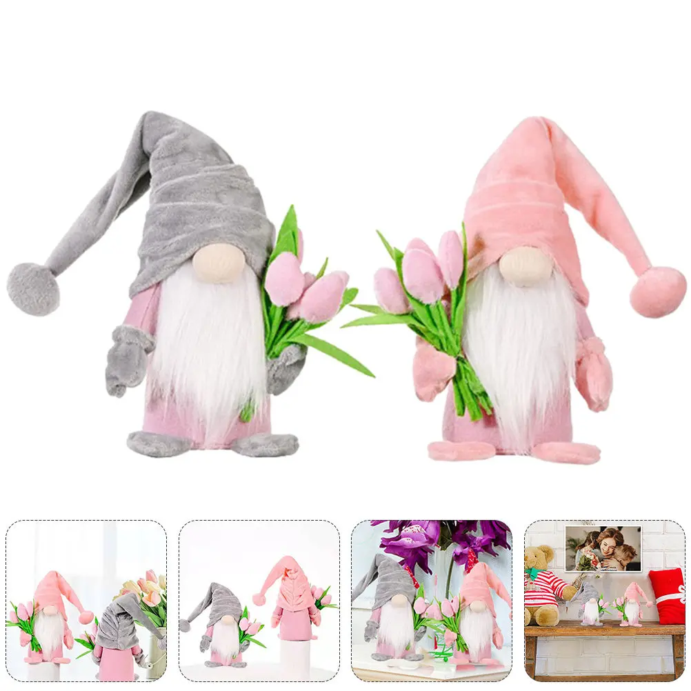 2Pcs Tulip Adornments Lovely Gnome Decorations Sofa Desktop Festival Party Props Mother's Day Birthday Gifts Festive Accents
2Pcs Tulip Adornments Lovely Gnome Decorations Sofa Desktop Festival Party Props Mother's Day Birthday Gifts Festive Accents