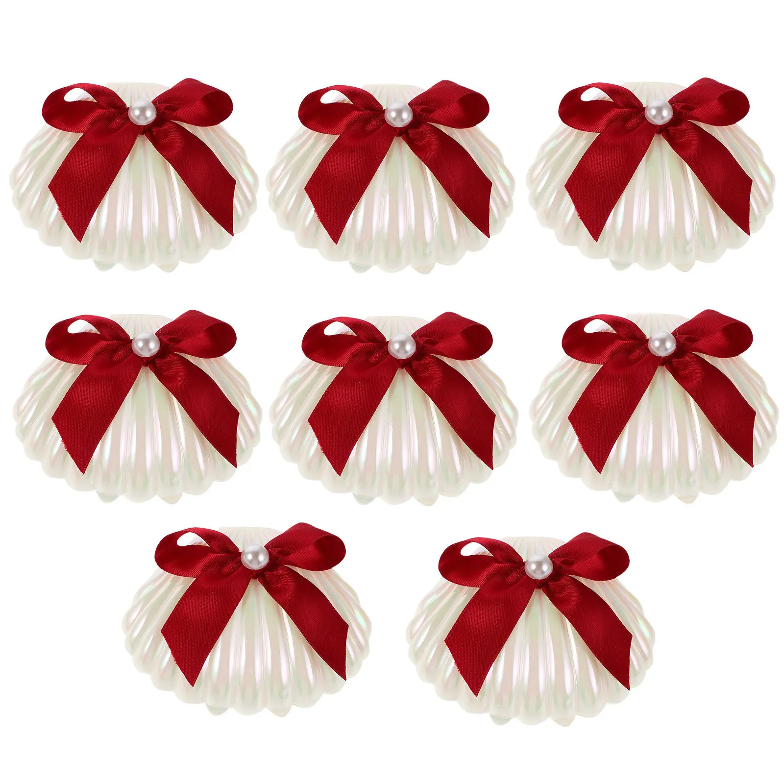 8Pcs Sea Shell Wedding Favor Boxes Elegant Ribbon Bowknot Candy Holders Preassembled Seashell Party Favors for Guests Engagement
8Pcs Sea Shell Wedding Favor Boxes Elegant Ribbon Bowknot Candy Holders Preassembled Seashell Party Favors for Guests Engagement