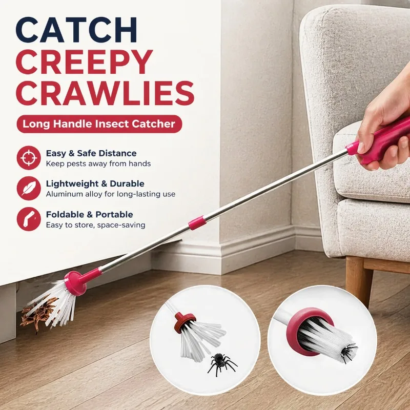 Capture Cockroach Spider Bug Durable Portable Household Sanitary Removal Equipment Handheld Insect Catcher Spider Catcher
Capture Cockroach Spider Bug Durable Portable Household Sanitary Removal Equipment Handheld Insect Catcher Spider Catcher