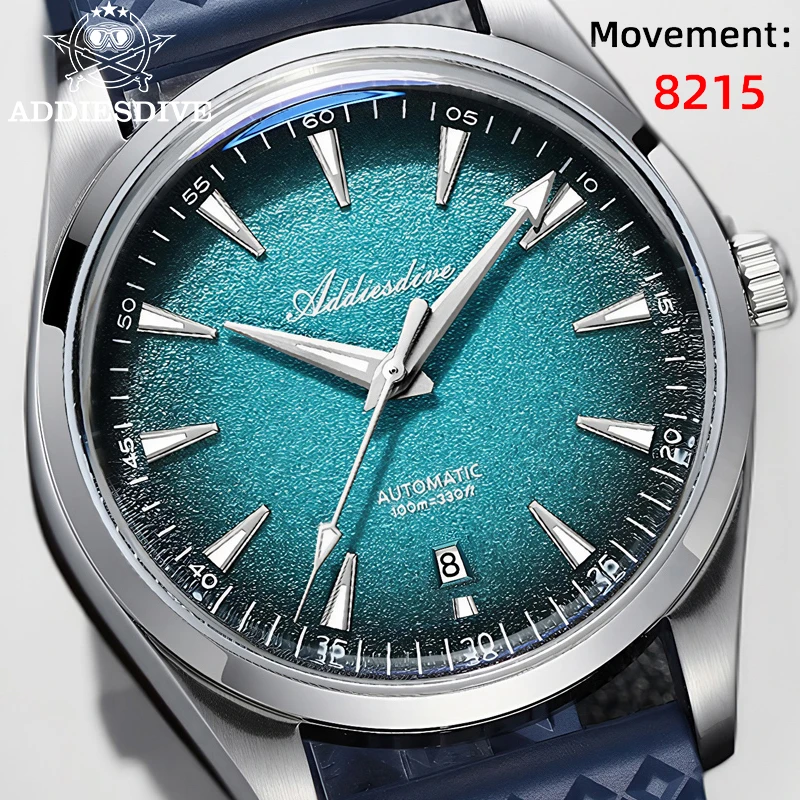 ADDIESDIVE NEW Gradient Blue Automatic Mechanical Watches Waterproof 100m Super Luminous Bubble Mirror Glass Dress Watch AD2527
ADDIESDIVE NEW Gradient Blue Automatic Mechanical Watches Waterproof 100m Super Luminous Bubble Mirror Glass Dress Watch AD2527