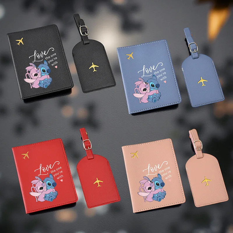2pcs Stitch Print Passport Case Set With Luggage Tag PU, Passport Holder For Travel Accessories Card Holder Suitcase Tag Name
2pcs Stitch Print Passport Case Set With Luggage Tag PU, Passport Holder For Travel Accessories Card Holder Suitcase Tag Name