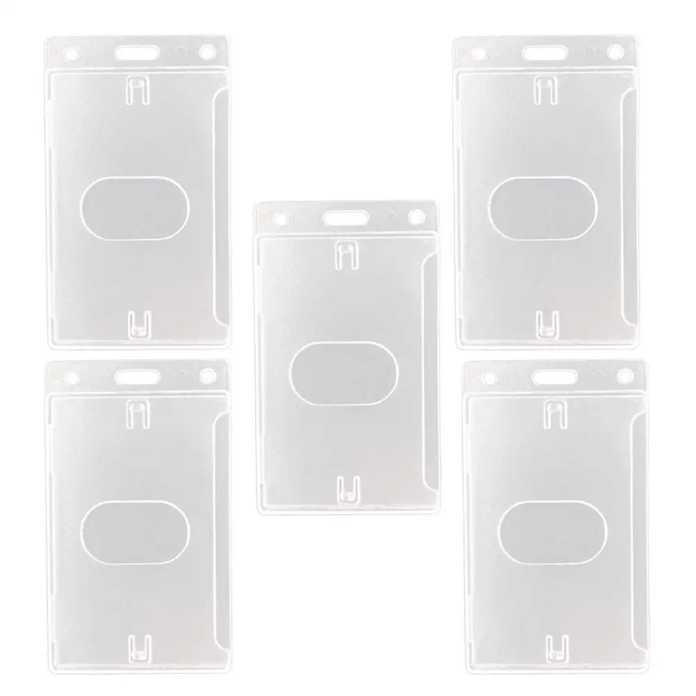 5 Pcs Transparent Card Holder Sleeves Badge Display Acrylic Id Single Sided Student
5 Pcs Transparent Card Holder Sleeves Badge Display Acrylic Id Single Sided Student