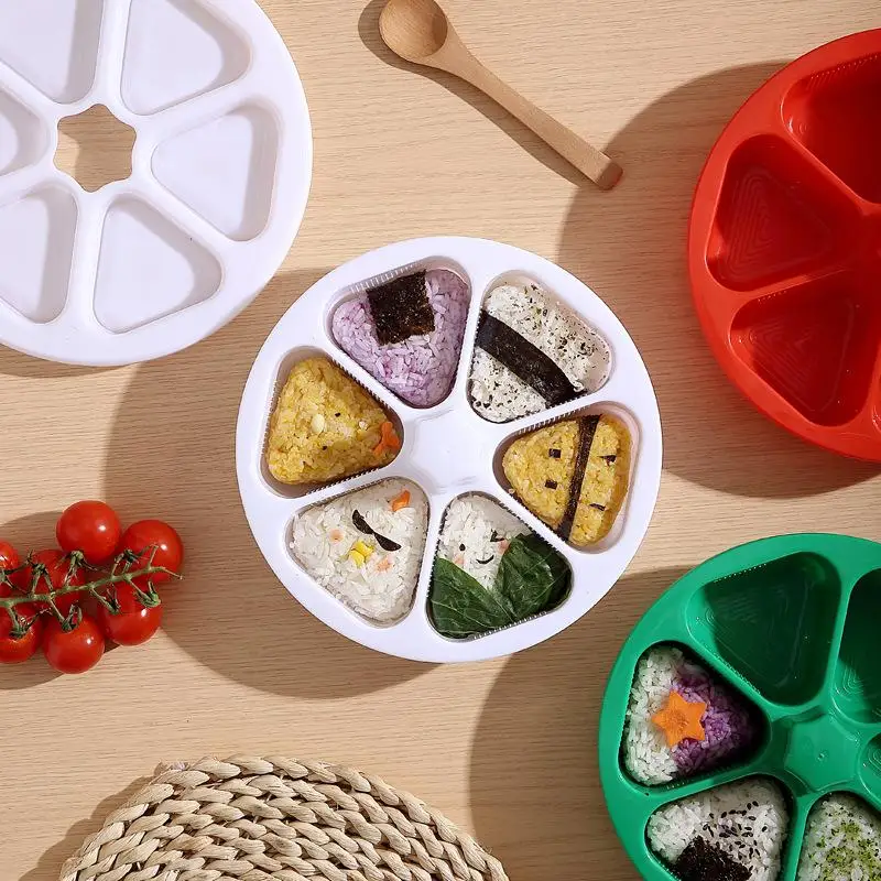 6 In 1 Onigiri Mold Triangle Sushi Mold Bento Box Sushi Making Kit Sushi Mold Sushi Press Maker Rice Ball Mold Cooking Tools
6 In 1 Onigiri Mold Triangle Sushi Mold Bento Box Sushi Making Kit Sushi Mold Sushi Press Maker Rice Ball Mold Cooking Tools
